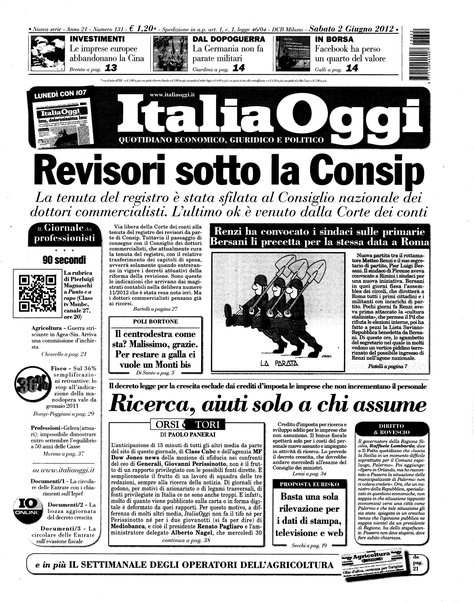 Italia oggi : quotidiano di economia finanza e politica